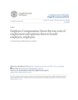 Employee Compensation - DigitalCommons@ILR