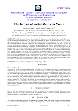 The Impact of Social Media on Youth