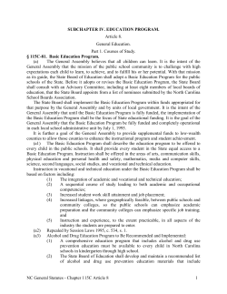 Article 8 - General Education. - North Carolina General Assembly