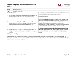 English Language Arts Model Curriculum