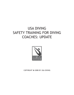 usa diving safety training for diving coaches: update