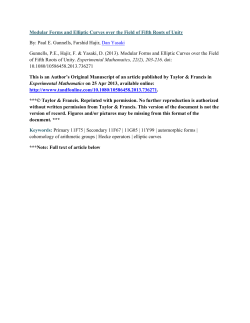 Modular Forms and Elliptic Curves over the Field of Fifth Roots of Unity