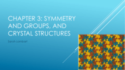 3. Lattice and symmetry