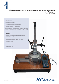 Airflow Resistance Measurement System