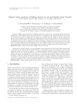 Digital video analysis of falling objects in air and liquid using Tracker