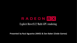 Explicit DirectX 12 Multi GPU rendering