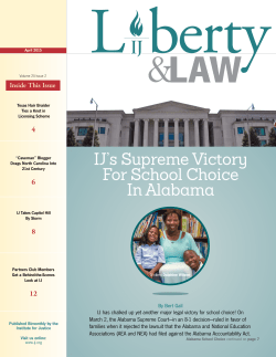 IJ`s Supreme Victory For School Choice In Alabama