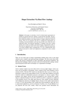 Shape Extraction Via Heat Flow Analogy