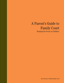 A Parent`s Guide to Family Court