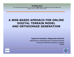 a web-based aproach for online digital terrain