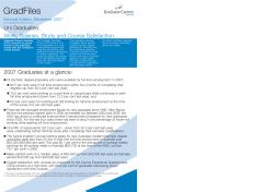 GradFiles 2007 - Graduate Careers Australia