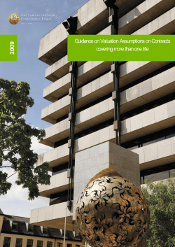 Guidance on Valuation Assumptions on Contracts covering more