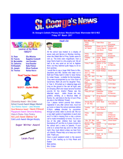 Newsletter 10 - St. George`s Catholic Primary School