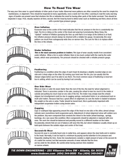 How To Read Tire Wear