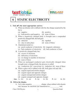 static electricity - Assam Valley School