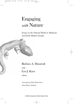 Engaging with Nature - University of Notre Dame