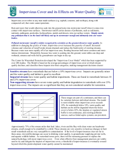 Impervious Cover Fact Sheet - Rhode Island Land and Water