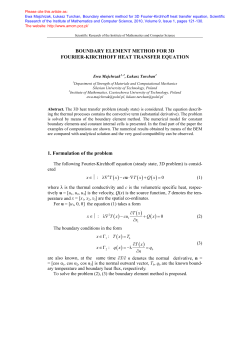 Boundary element method for 3D Fourier