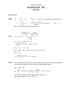 Problem Set 6 - Solutions