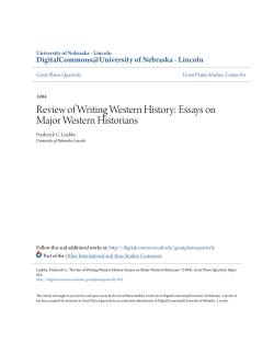 Review of Writing Western History: Essays on Major Western