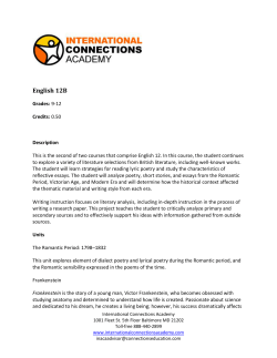 English 12B - Connections Learning