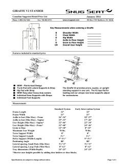 giraffe v2 stander