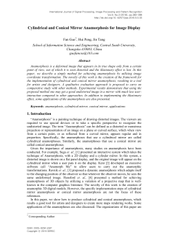 Cylindrical and Conical Mirror Anamorphosis for Image