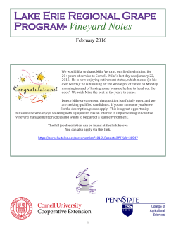 Lake Erie Regional Grape Program