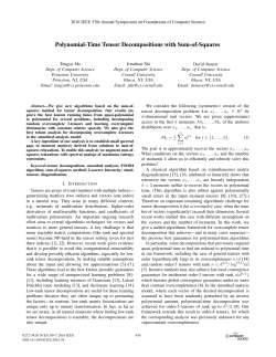 Polynomial-Time Tensor Decompositions with Sum-of