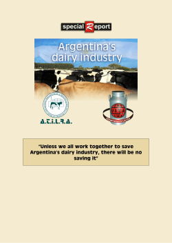 Unless we all work together to save Argentina`s dairy industry