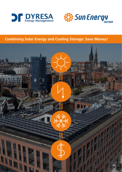 Combining Solar Energy and Cooling Storage