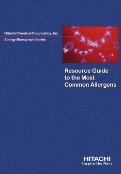 Allergen Resource Guide - Hitachi Chemical Diagnostics