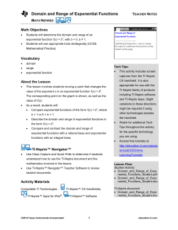 Teacher Notes PDF - TI Education