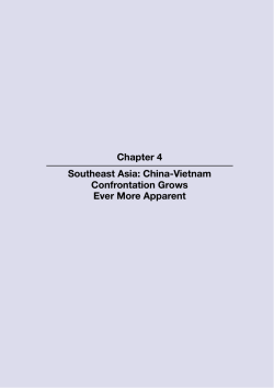 Chapter 4 Southeast Asia: China-Vietnam Confrontation Grows Ever