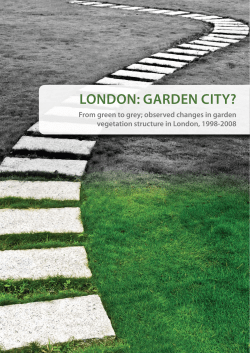 London: garden city? - Greenspace Information for Greater London