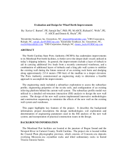 Evaluation and Design for Wharf Berth Improvements By