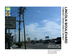 Lincoln CDO - Department of City Planning