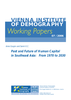 Past and Future of Human Capital in Southeast Asia: From 1970 to