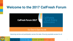 CalFreshForum-GAMLWe.. - California Food Policy Advocates