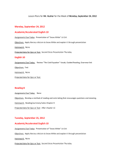 Monday, September 24, 2012 Academic/Accelerated English 10