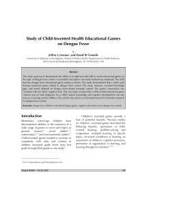 Study of Child-Invented Health Educational Games on Dengue Fever
