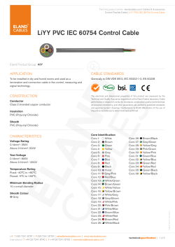 LiYY Cable - Eland Cables