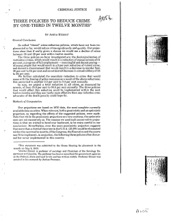 three policies to reduce crime by one