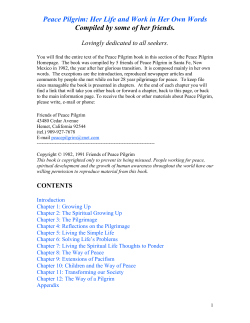Peace Pilgrim: Her Life and Work in Her Own Words Compiled by