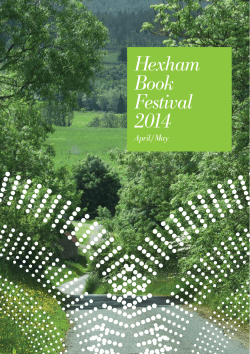 Hexham Book Festival 2014