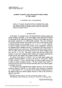 ALMOST TANGENT AND COTANGENT STRUCTURES IN THE