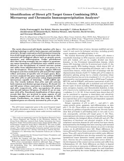Identification of Direct p73 Target Genes Combining DNA Microarray
