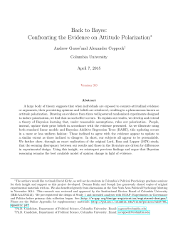 Back to Bayes: Confronting the Evidence on Attitude Polarization