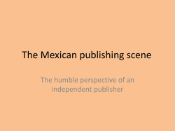 The Mexican publishing scene