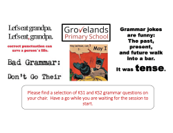 Grovelands Writing Process Presentation